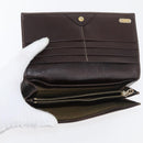 FENDI Zucca Canvas Wallet 10 Set Black Brown Auth CB239-4