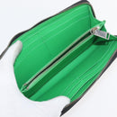 BOTTEGA VENETA INTRECCIATO Wallet Leather 10 Set Pink Green black Auth CB241-10