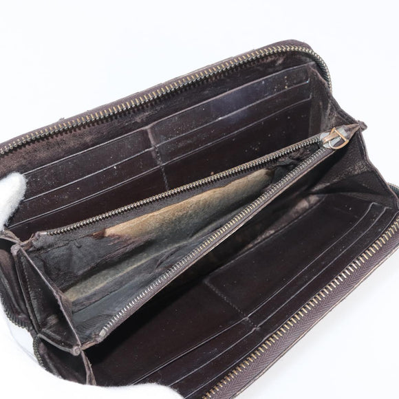 BOTTEGA VENETA INTRECCIATO Wallet Leather 10 Set Pink Green black Auth CB241