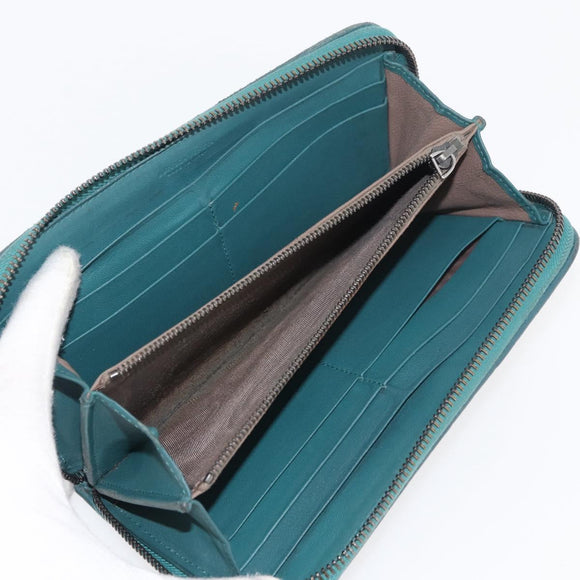 BOTTEGA VENETA INTRECCIATO Wallet Leather 10 Set Pink Green black Auth CB241