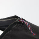 HERMES Wallet Canvas Leather 10 Set Black Gray Red Auth CB242-13