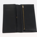 HERMES Wallet Canvas Leather 10 Set Black Gray Red Auth CB242-18