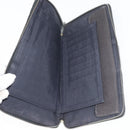 HERMES Wallet Canvas Leather 10 Set Black Gray Red Auth CB242-4