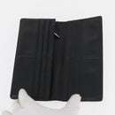 CARTIER Wallet Leather 10 Set Black Bordeaux Auth CB243-14