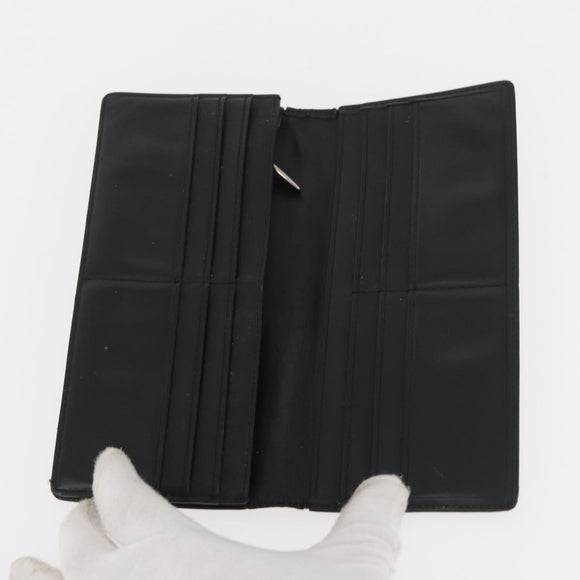 CARTIER Wallet Leather 10 Set Black Bordeaux Auth CB243