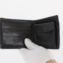 CARTIER Wallet Leather 10 Set Black Bordeaux Auth CB243-4