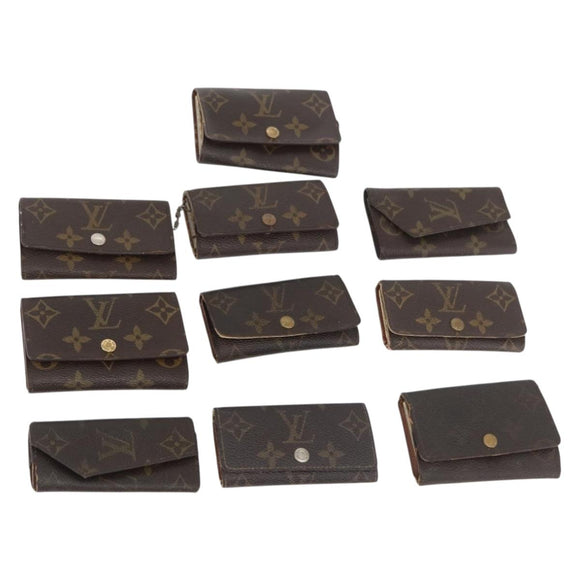 LOUIS VUITTON Monogram Key Case 10 Set LV Auth CB245