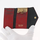 Miu Miu Key Case Patent Leather 10 Set Red Beige black Auth CB249-4