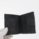 CHANEL Wallet Lamb Skin 10 Set Black White beige CC Auth CB256-11