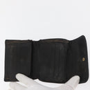 CHANEL Wallet Lamb Skin 10 Set Black White beige CC Auth CB256-13