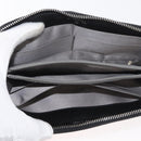 CHANEL Wallet Lamb Skin 10 Set Black White beige CC Auth CB256-4