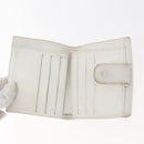 CHANEL Wallet Lamb Skin 10 Set Black White beige CC Auth CB256-7
