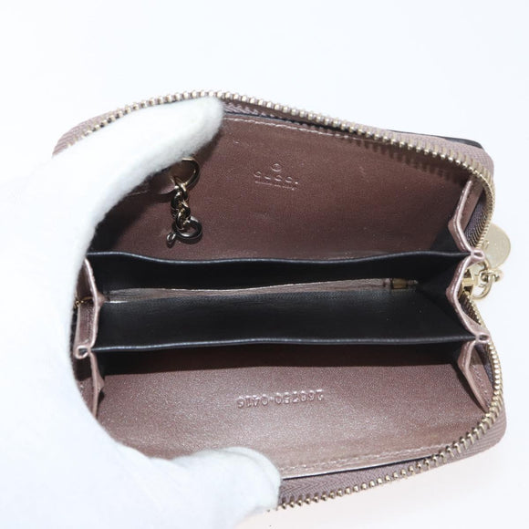 GUCCI GG Canvas Guccissima Wallet Leather 10 Set Beige Black Brown Auth CB257