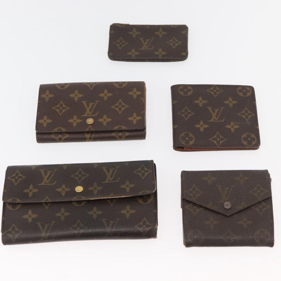 LOUIS VUITTON Monogram Wallet 10 Set LV Auth CB261