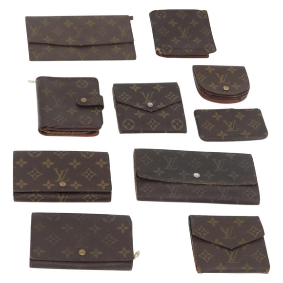 LOUIS VUITTON Monogram Wallet 10 Set LV Auth CB262