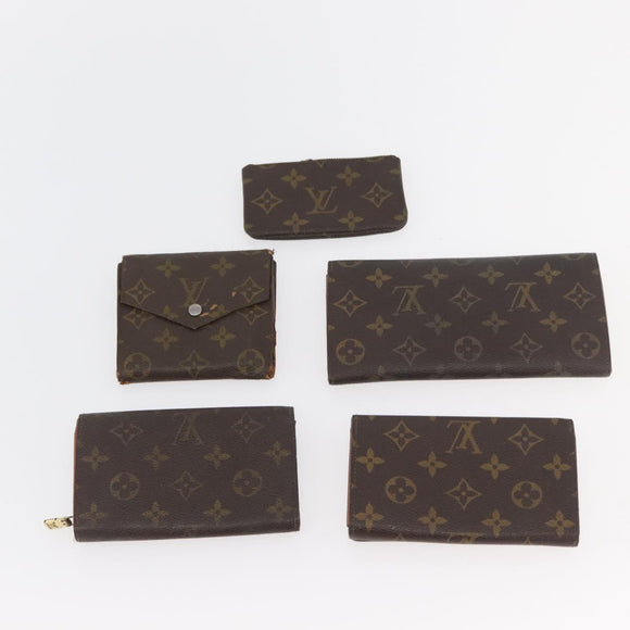 LOUIS VUITTON Monogram Wallet 10 Set LV Auth CB262