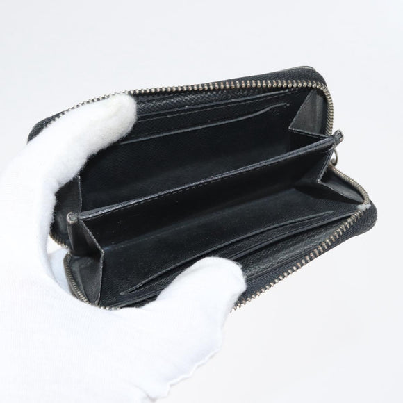 LOUIS VUITTON Damier Ebene Graphite Damier Azur Long Wallet 10 Set LV Auth CB263