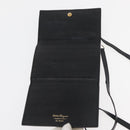Salvatore Ferragamo Wallet Leather 10 Set Black Orange Auth CB265-12
