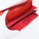 Salvatore Ferragamo Wallet Leather 10 Set Black Orange Auth CB265-13