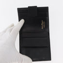 Salvatore Ferragamo Wallet Leather 10 Set Black Orange Auth CB265-14
