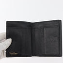 Salvatore Ferragamo Wallet Leather 10 Set Black Orange Auth CB265-15