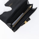 Salvatore Ferragamo Wallet Leather 10 Set Black Orange Auth CB265-16