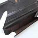FENDI Zucca Canvas Wallet 10 Set Black Brown Auth CB266-4