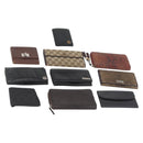 GUCCI GG Canvas Wallet 10 Set Beige Black Brown Auth CB267-1