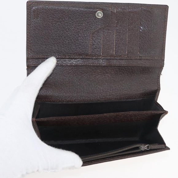 GUCCI GG Canvas Wallet 10 Set Beige Black Brown Auth CB267