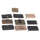 GUCCI GG Canvas Guccissima Wallet Leather 10 Set Beige Black Brown Auth CB268-1