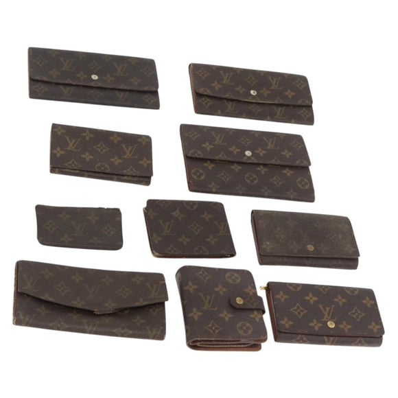 LOUIS VUITTON Monogram Wallet 10 Set LV Auth CB274
