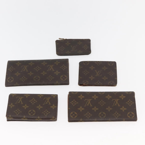 LOUIS VUITTON Monogram Wallet 10 Set LV Auth CB274