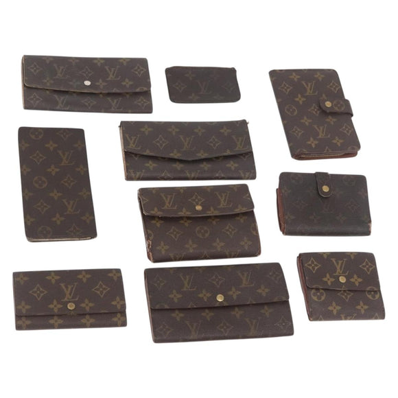 LOUIS VUITTON Monogram Wallet 10 Set LV Auth CB275