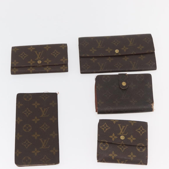 LOUIS VUITTON Monogram Wallet 10 Set LV Auth CB275