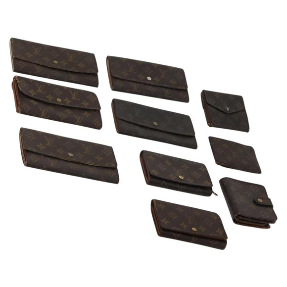 LOUIS VUITTON Monogram Wallet 10 Set LV Auth CB277