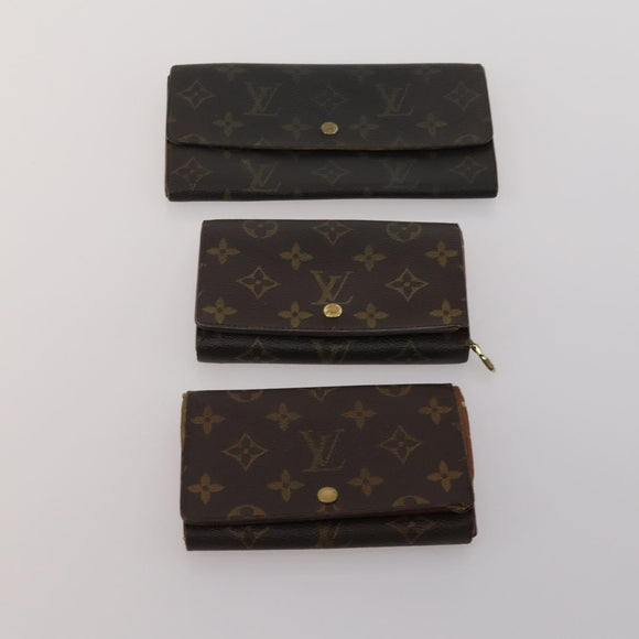 LOUIS VUITTON Monogram Wallet 10 Set LV Auth CB277