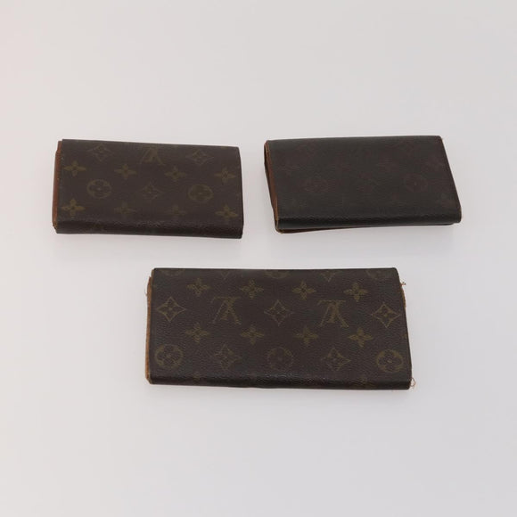 LOUIS VUITTON Monogram Wallet 10 Set LV Auth CB280
