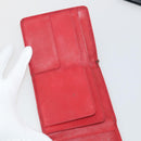 LOUIS VUITTON Epi Wallet 10 Set Black Red LV Auth CB282-17