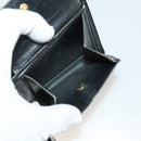 LOUIS VUITTON Epi Wallet 10 Set Black Red LV Auth CB282-19