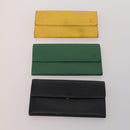 LOUIS VUITTON Epi Wallet 10 Set Black Red LV Auth CB282-2