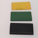 LOUIS VUITTON Epi Wallet 10 Set Black Red LV Auth CB282-3