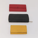 LOUIS VUITTON Epi Wallet 10 Set Black Red LV Auth CB283-11