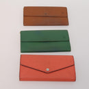 LOUIS VUITTON Epi Wallet 10 Set Black Red LV Auth CB283-2