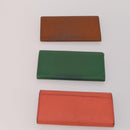 LOUIS VUITTON Epi Wallet 10 Set Black Red LV Auth CB283-3