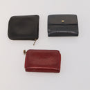 LOUIS VUITTON Monogram Vernis Matte Wallet 10 Set Black Red LV Auth CB285-14