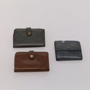 LOUIS VUITTON Monogram Vernis Matte Wallet 10 Set Black Red LV Auth CB285-23