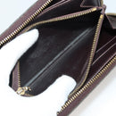 LOUIS VUITTON Monogram Vernis Matte Wallet 10 Set Black Red LV Auth CB285-7