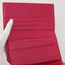 LOUIS VUITTON Monogram Vernis Matte Wallet 10 Set Black Red LV Auth CB285-8