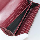 GUCCI GG Canvas Wallet Leather PVC 10 Set Black Beige Red Auth CB286-4