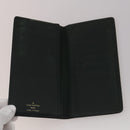LOUIS VUITTON Taiga Wallet 10 Set Black Green Brown LV Auth CB289-13